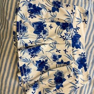 LoveShackFancy Blue Floral Skirt